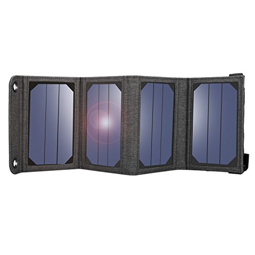 Suaoki 7W Solar LadegerÃ¤t Beweglicher Solar Panel LadegerÃ¤t Outdoor Charger fÃ¼r Andriod Smartphone Tablets Apple iPhone iPad usw.