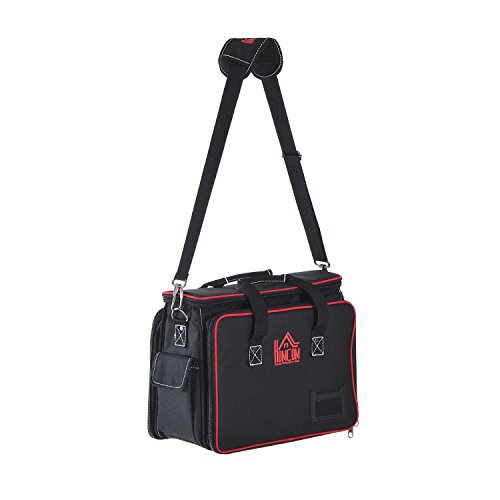 Homcom® Werkzeugtasche Werkzeugkoffer Wergzeug Tasche mit Schultergurt - 6