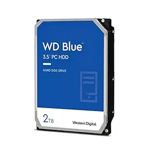 Western Digital 2TB WD Blue PC Hard Drive - 7200 RPM Class, SATA 6 Gb/s, 256 MB Cache, 3.5