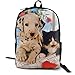 Produktbild Wfispiy Für Immer Dalmatiner Hund Katze Laptop Rucksack, College-Rucksack, Schultasche, Business-Rucksack, Travel Pack, Laptop-Hülle,