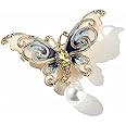 Preptep Butterfly Brooch Pin for Women Rhinestone Crystal Pearl Brooch Lapel Pin Clothing Hat Bag Accessories for Christmas Valentine's Day Birthday Gift