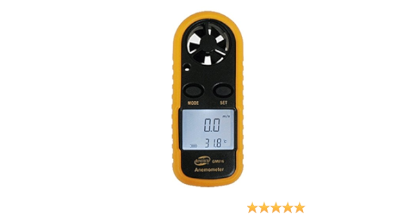 Beech Gm816 Anemometer Digital Lcd Wind Speed Meter Gauge Air Flow Velocity In Industrial Scientific
