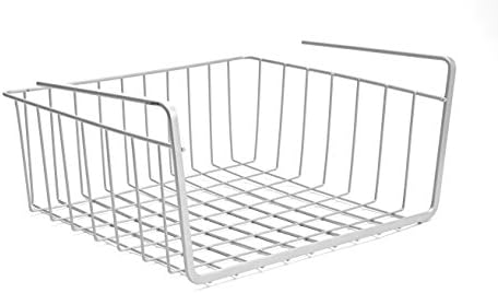 Go Hooked Upasna Works Undershelf Basket Medium Space Saving Versatile Heavy Duty Sleek and Sturdy Efficient Compact and Durable Modern Robust Elegant 12 Inch Set of 3