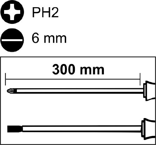 CON:P B20704 Schraubendreherset, 300 mm, 2-teilig - 4