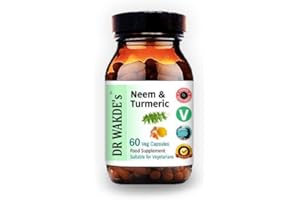DR WAKDE'S Neem & Kurkuma Kapseln | 60 Vegi Caps | Ayurveda-Supplement | Vegan | 100% Kräuter | Mengenrabatte | Am selben Tag Versand