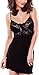 Produktbild Dkaren-Nachtwäsche Damen Negligee aus Viskose INES XS / Schwarz