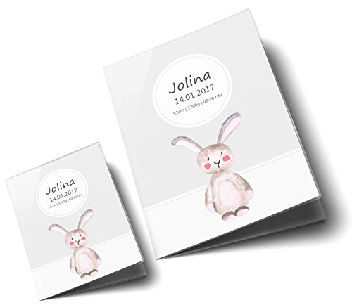 U-Heft Hülle SET Waldtiere Untersuchungsheft Hülle & Impfpasshülle personalisierbar mit Namen und Geburtsdatum - 2