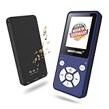 portable radio cd player with remote control ✅ PRODUKT-DETAILS: Musikformate = MP3, WMA, FLAC, WAV | Videoformat = AMV | Funktionen = Shuffle Modus, Equalizer, FM-Radio, Sleep-Timer, Wecker, Schrittzähler, Lesezeichen | Farbdisplay | Inkl. deutscher Anleitung | Farbe = Blau | Made in Germany!