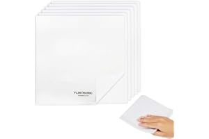‎FLINTRONIC Flintronic 6er Pack Reinigungstücher, Fusselfreie Tücher, Staubtuch, wiederverwendbar, zum Ölen von Holz, Reinigen von Glas und Bildschirmen, 25 * 25 cm