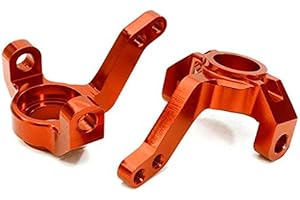 INTEGY RC Model CNC Machined Alloy Steering Blocks Designed for Axial 1/10 SCX-10 Honcho & Dingo