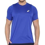 Material: 100% Poliéster ASICS Oberbekleidung Club Short Sleeve Top Azul Azul Talla:Small