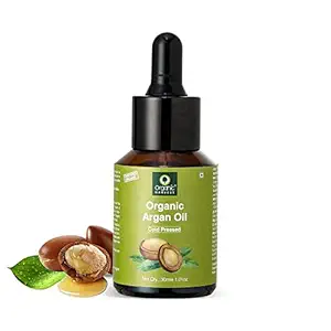 Organic Harvest Cold Pressed Pure Argan Oil of Morocco For Face, Hair, Skin Luminosity & Nails | Anti Aging Properties | Ideal For All Skin Type | Unbleached & Unrefined Face Serum | Sulphate & Paraben free - 30ml