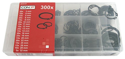 CON:P B34151 Sortimentskasten Sicherungsringe Aussen, 300-teilig - 2