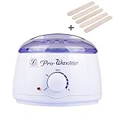 Wax Heater Hair Removal,LuolLove Professional Electric Wax Warmer for All Wax Types with Adjustable Temperature Knob and AUTO-shut-off Function,Portable Mini Salon Spa Wax Melter Pot 14 oz