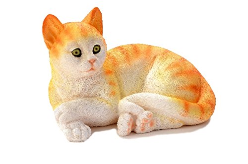 Solarleuchte liegendes Kätzchen rot/weiß 14906 - 2