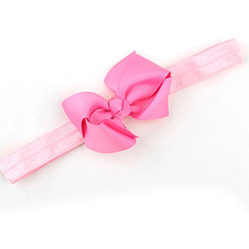 Baby Toddler Infant Bowknot Headbands Elastic Hair Band Simple Soft Pure Color Headwear Fabric