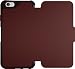Produktbild OtterBox STRADA SERIES Leather Wallet Case for iPhone 6/6s - Retail Packaging - CHIC REVIVAL (WARM BLACK/MAROON LEATHER)