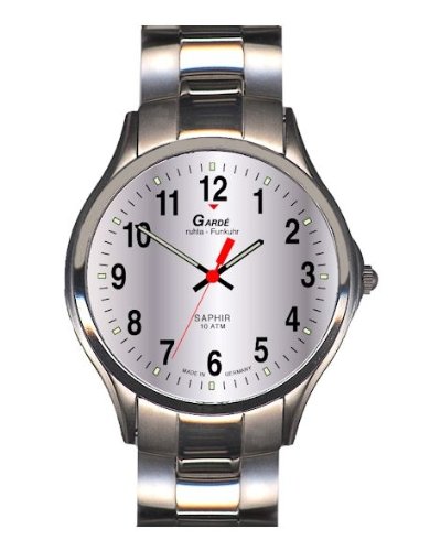 Garde' Uhren aus Ruhla Funkuhr mit Saphirglas Herrenuhr 109-26M Garde' Uhren aus Ruhla Funkuhr mit Saphirglas Herrenuhr 109-26M