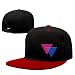 Produktbild Xukmefat Bisexual Pride Triangles in Pride Flag Colors Adjustable Contrast Color Hip-Hop Baseball Caps Beanies Hats One Size C496