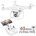 Price comparison product image 40MINS(20mins + 20mins)Long Flight Time Drone JJRC JJPRO H68 RC Quadcopter with Removeable 720P Camera FPV WiFi Helicopter with 2 Batteries Altitude Hold, Headless Mode, APP Control Best Drone(White)