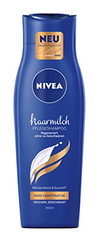 NIVEA Haarmilch Pflegeshampoo Dicke Haarstruktur, 4er Pack (4 x 250 ml)
