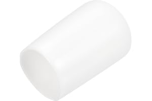 QUARKZMAN 15 Stück Gummi-Endkappen 12 mm ID Gummikappen, Runde Schutzkappen PVC Stopfen Abdeckkappen Lochstopfen Gleiter für Schrauben Gewindebolzen Drahtseile Rohr Möbelfüße, Weiß