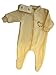 Organic Wool Sleepsuit / Pyjamas with Feet Natural