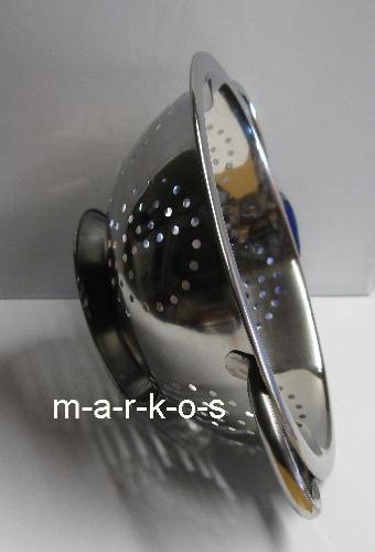 Küchensieb, Abtropfsieb, Edelstahl Sieb 28cm massiv, für Salat Nudeln und mehr - 3
