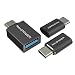 Produktbild RAVPower USB C auf USB 3.0 A Adapter [3 in 1 Pack] USB C Adapter auf Micro USB, 56K Widerstand für Galaxy S9/S8, MacBook Pro, MacBook (2015) und andere USB C Geräte