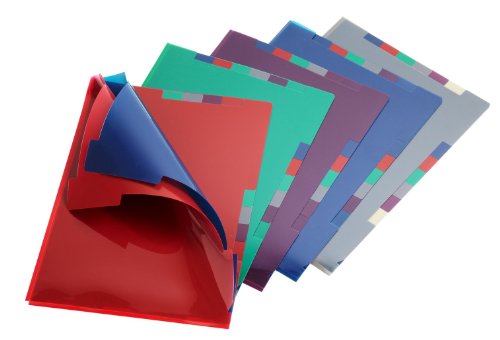 Snopake 15700 Fusion - Portafolios (5 unidades, A4), varios colores