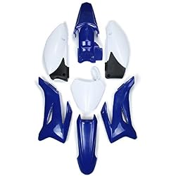 Kit de Carénage Garde-boues avant et arrière avec caches latéraux et support pour plaque d'immatriculation en plastique ABS