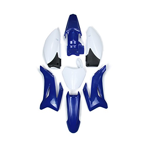 Kit de Carénage Garde-boues avant et arrière avec caches latéraux et support pour plaque d'immatriculation en plastique ABS