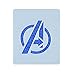 Produktbild Avengers Logo Face Painting Stencil 7cm x 6cm Washable Reusable Mylar