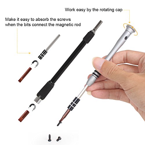 Kootek Schraubendreher Set mit 56 S2-Präzision Bits, Magnetische Mini Schraubenzieher Set Werkzeugset für IPhone7, IPhone7 Plus, IPhone, Handy, Tablet, Macbook, Xbox, PC, Uhr etc.(60 in 1) - 6
