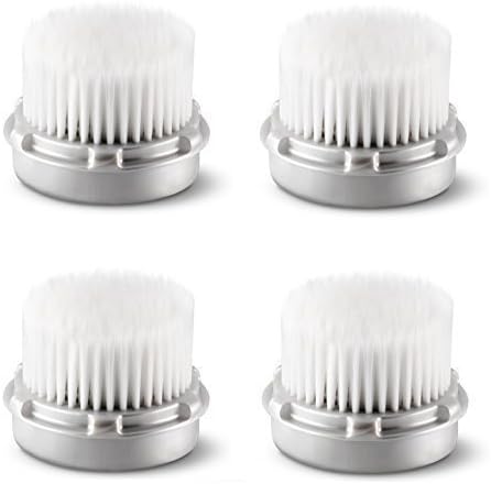 Replacement Brush Head LUXE Skin for Clarisonic MIA &amp; MIA 2, PRO, PLUS Facial Cleansers (4-Pack LUXE Brush Head)