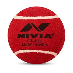 Nivia Cricket Tennis Ball (Pack of 12 Balls)