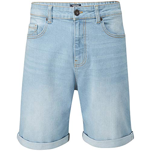 Charles Wilson Vaquero Corto Elástico Cómodo para Hombre (Bleach, 30