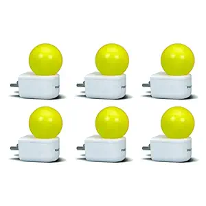 PHILIPS Joy Vision-Plug N Play Coral Rush 0.5W LED Bulb - Yellow, Pack of 6