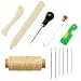 Produktbild Meetory 12 PCS Buchbinden Tools Set, Craft DIY Hand Sticken Nähen Werkzeug Set inkl. Knochen Form Or