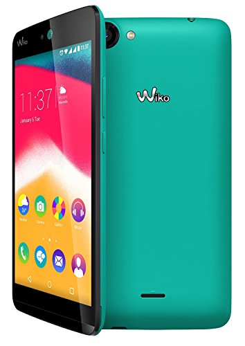 Wiko 9533 Rainbow Jam Smartphone (12,4 cm (5 Zoll) HD IPS-Display, 1,3 GHz Quad-Core Prozessor, 8GB interner Speicher, 1GB RAM, Android 5.1 Lollipop) tÃ¼rkis