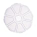 Kobwa(TM) 6 PCS 8 Compartments Round Plastic Storage Box Bead Organizer Display Containers Clear White