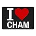Produktbild Mousepad Classic I Love Cham schwarz