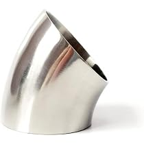 Curva A 15° Per Tubo Di Scarico In Acciaio Inox – Ø 44,5 Mm, Gomito Espanso, Per Moto/auto