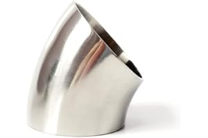 RCCT 51mm Edelstahl Rohrbogen 45 Grad 50mm Rohr Auspuff Bogen SS304 45° Dornbiege Stahl Elbow Bending Pipe(45Degree, 2.0Inch(2,0 Zoll))