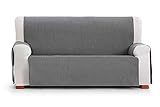 FABRICADO EN ESPAÑA Jarrous Funda Cubre Sofá Práctica Impermeable Modelo Córdoba, Color Gris-06, Medida 4 Plazas - 190cm de Respaldo