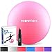 Produktbild Proworks Gymnastikball 85cm Heavy Duty Sitzball für Sport Physiotherapie Schwangerschaft Yoga Pilates - Fitness Ball für Rückenübungen und Dehnübungen inkl. Pumpe - Rosa