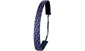 Ivybands&reg; | Das Anti-Rutsch Haarband | Birds in the Sky | Blau Weiss Vogel Vögel Motiv | One Size | IVY603