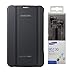 Produktbild Book Cover Original Samsung SM-T210/SM-T211/sm-t215 Galaxy Tab 3 7.0 grau + Headset Original Samsung HS130 schwarz in Blister