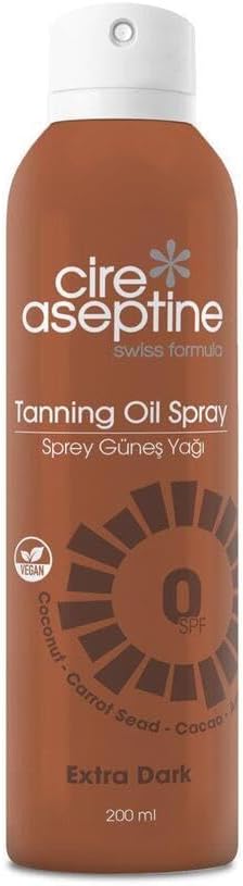 cire aseptine 0 SPF Bronzlaşma Yağı Sprey 200 ML, 153.01.6338