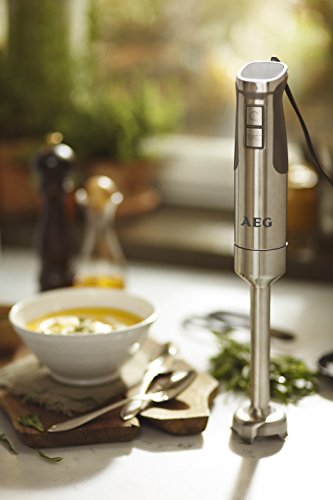 AEG Stabmixer PremiumLine 7Series STM 7500S (700 Watt, 2 Geschwindigkeitsstufen, Turbo-Funktion, 2 Titan beschichtete Messer, inkl. Zubehör, Edelstahl) - 6